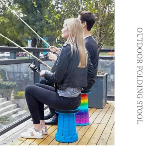 Collapsible Stool | telescopic portable camping fishing
