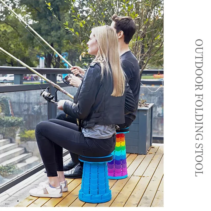Collapsible Stool | telescopic portable camping fishing