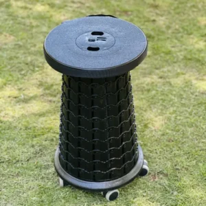 collapsible stool with wheels