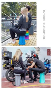 Collapsible Stool | telescopic portable camping fishing