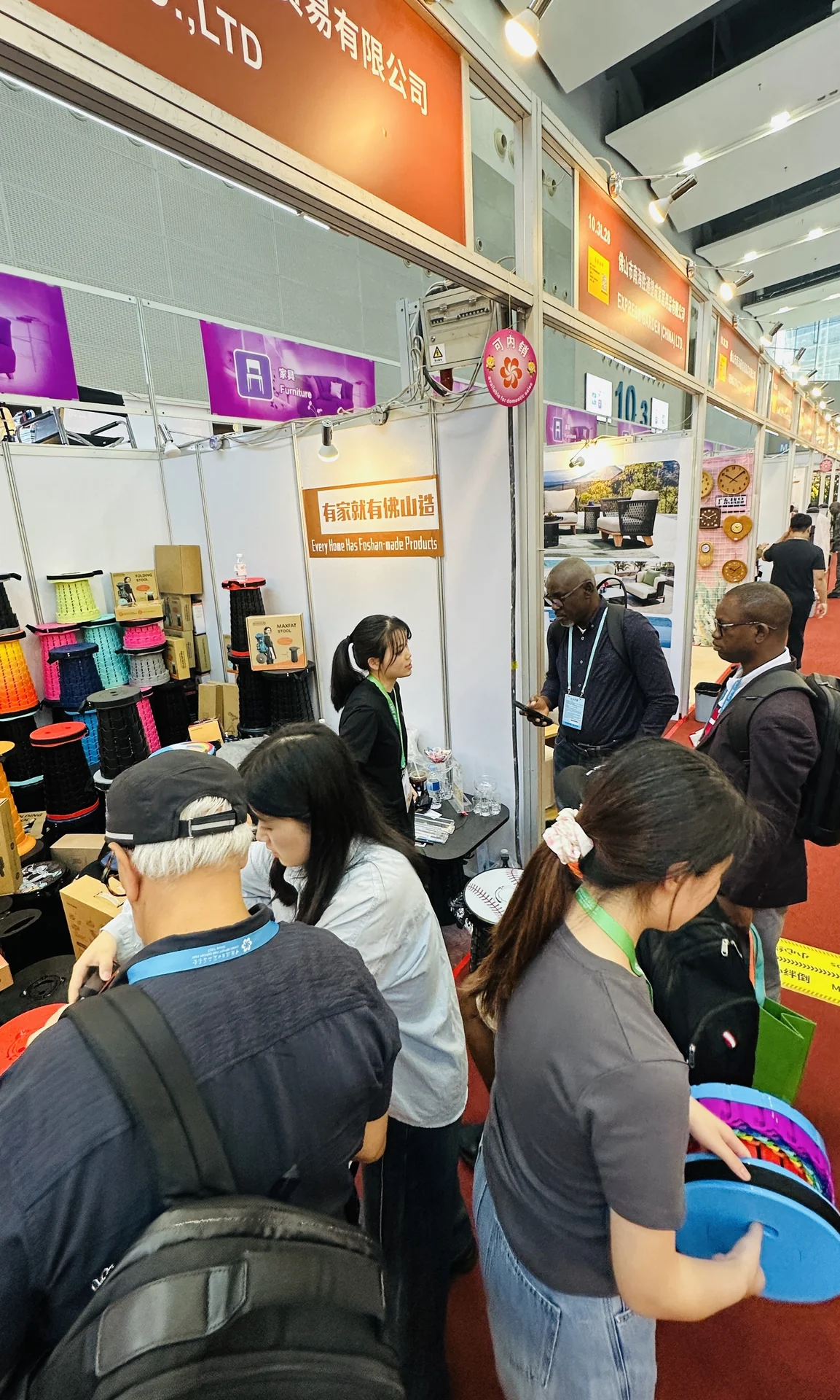 Locyop stool booth with product range at 139th Canton Fair Guangzhou