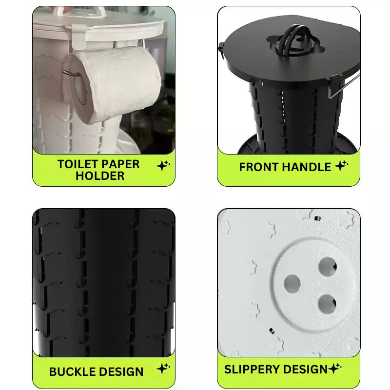 collapsible toilet lightweight travel