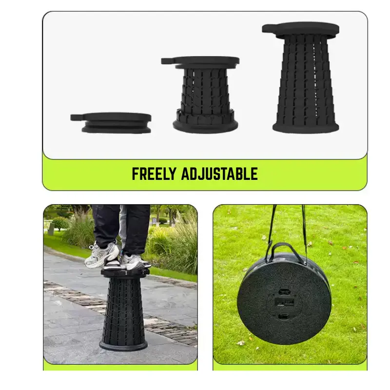 portable telescopic folding stool for fishinf, camping, outdoor (2)