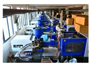 Collapsible stool factory production floor Yiwu China manufacturer
