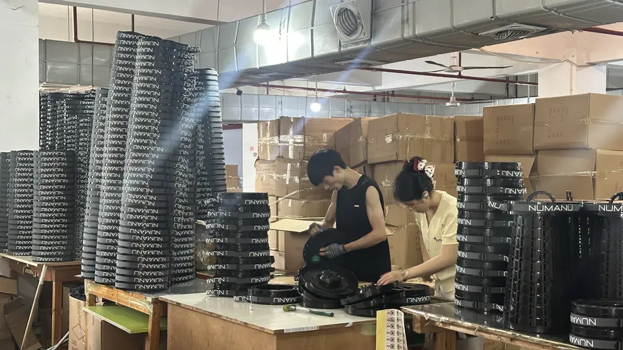 NUMANU branded collapsible stools in OEM production at Locyop factory Yiwu China